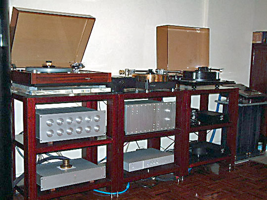 Equipment Racks made from mohogany